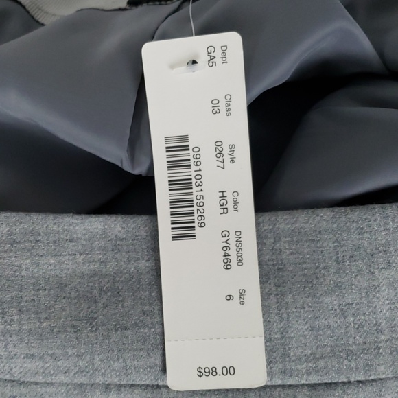 J. Crew Scallop Trim Gray Wool Mini Skirt NWT SZ6 - Picture 6 of 7